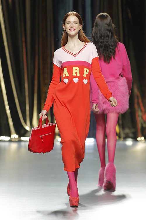 Desfile de la firma Agatha Ruiz de la Prada en la pasarela MBFWM Fall/Winter 2016- 2017, que tuvo lugar en el pabellón 14.1 de Ifema.