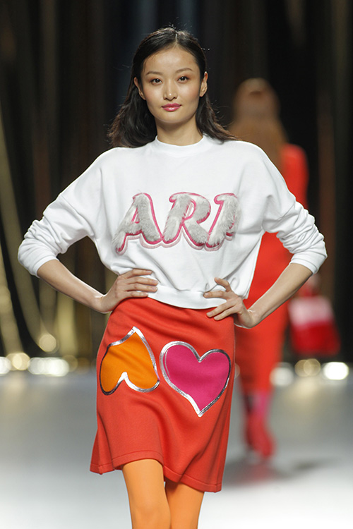 Desfile de la firma Agatha Ruiz de la Prada en la pasarela MBFWM Fall/Winter 2016- 2017, que tuvo lugar en el pabellón 14.1 de Ifema.