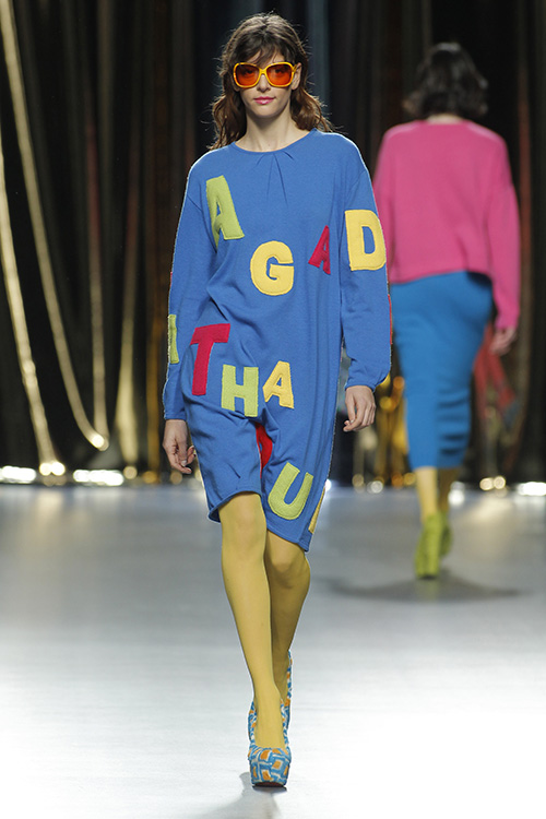 Desfile de la firma Agatha Ruiz de la Prada en la pasarela MBFWM Fall/Winter 2016- 2017, que tuvo lugar en el pabellón 14.1 de Ifema.