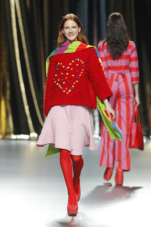 Desfile de la firma Agatha Ruiz de la Prada en la pasarela MBFWM Fall/Winter 2016- 2017, que tuvo lugar en el pabellón 14.1 de Ifema.