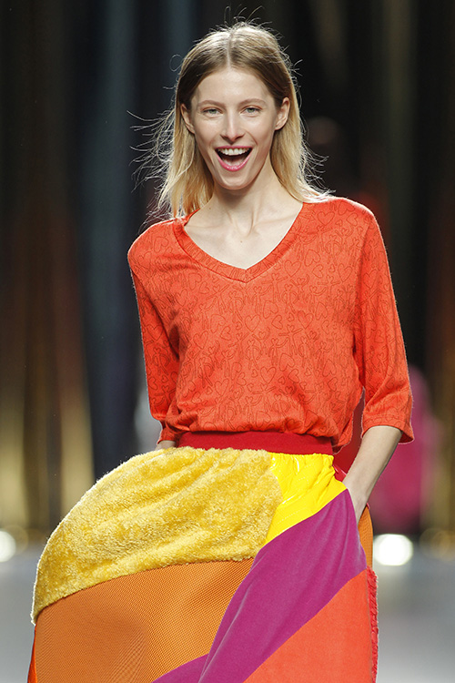 Desfile de la firma Agatha Ruiz de la Prada en la pasarela MBFWM Fall/Winter 2016- 2017, que tuvo lugar en el pabellón 14.1 de Ifema.