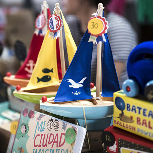 Juguetes infantiles en el Mercado de Motores en el Museo del Ferrocarril