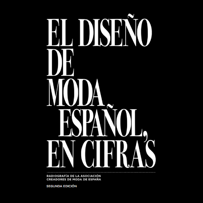 Portada del informe El diseño de moda español en cifras