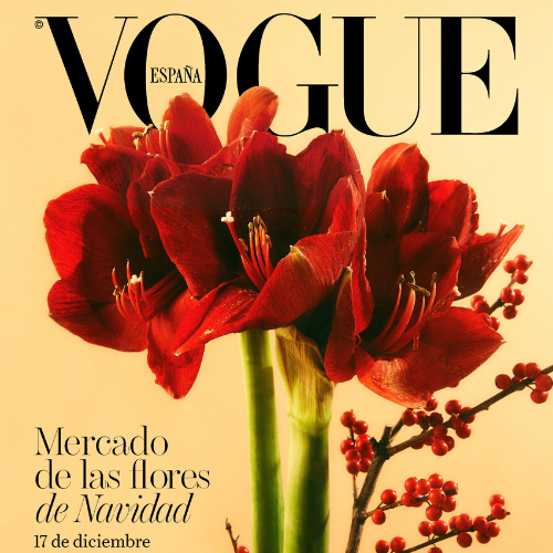 Cartela oficial del Mercado de las Flores de Navidad de Vogue