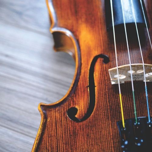 Detalle de violín