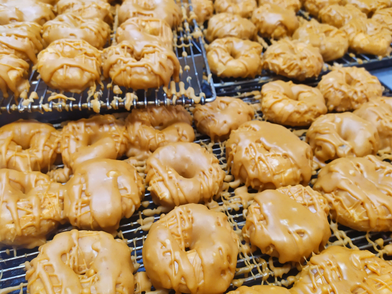 Rosquillas recubiertas con cobertura