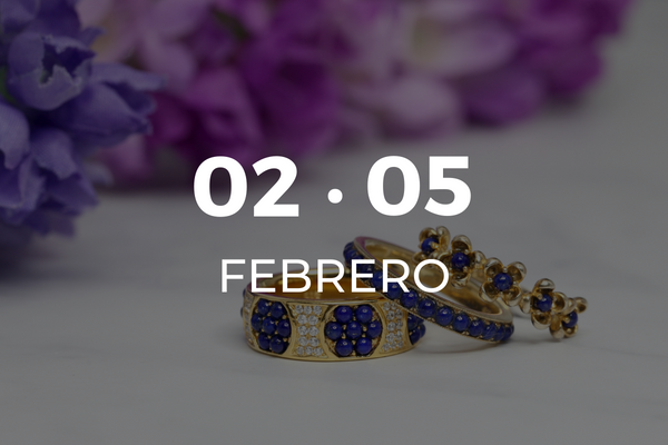 Anillos de oro y amatista