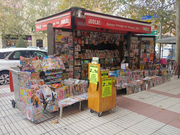 Quiosco de la calle Príncipe de Vergara