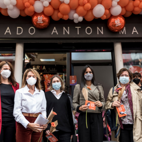 Begoña Villacís en la inauguración del Mercado de Antón Martin