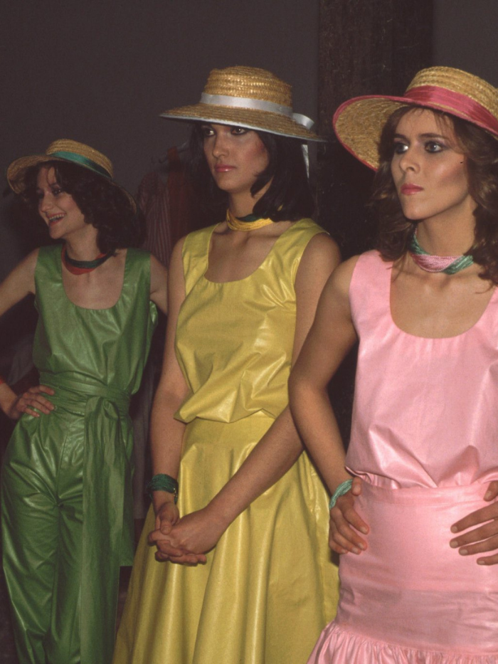Desfile de la primera colección de Ágatha Ruiz de la Prada en Madrid 1981