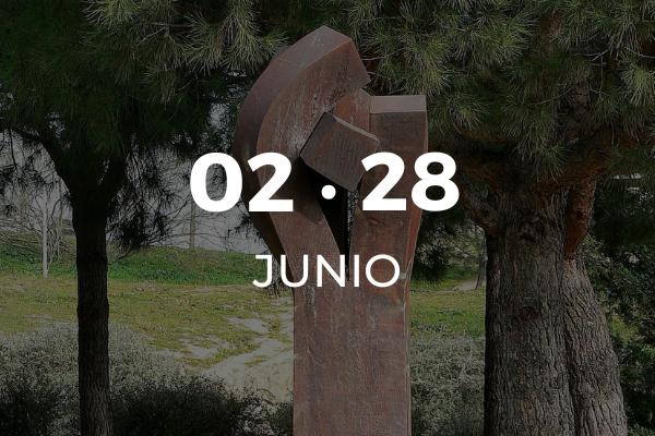 Escultura de Eduardo Chillida en el parque parque de Agustín Rodríguez Sahagún