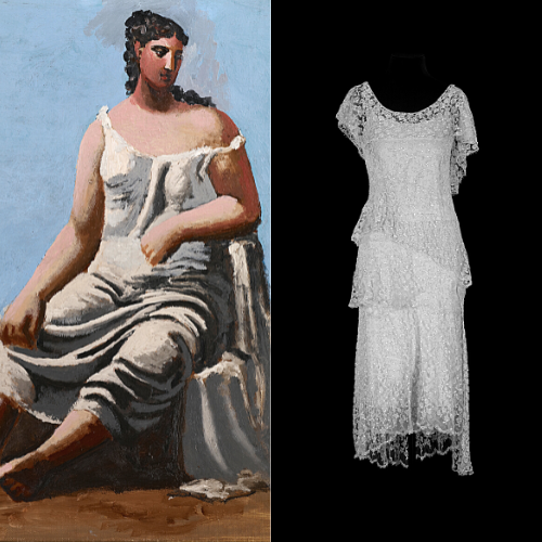 Pintura de Picasso y vestido de Chanel