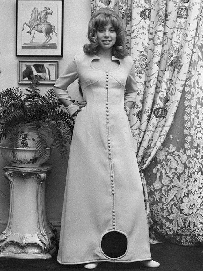 Vestido llevado por Karina en Eurovisión en los años 70