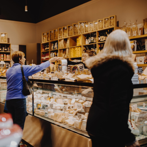 Interior de una panadería